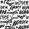 RoomMates Wonder Woman Script Peel & Stick Wallpaper